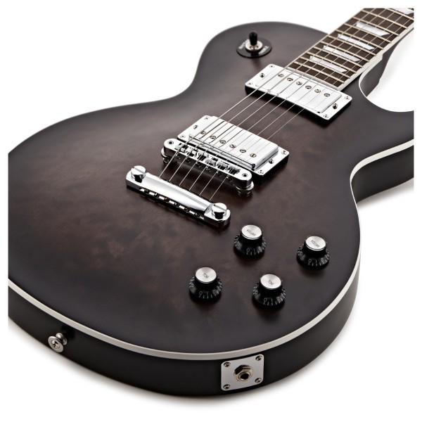 Gibson Mark Morton Les Paul Modern Quilt, Translucent Ebony Burst Satin #226750199 - body