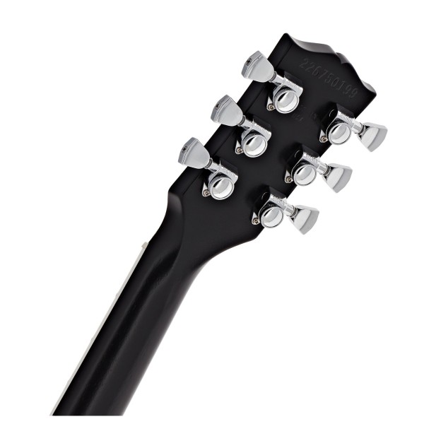Gibson Mark Morton Les Paul Modern Quilt, Translucent Ebony Burst Satin #226750199 - back of headstock