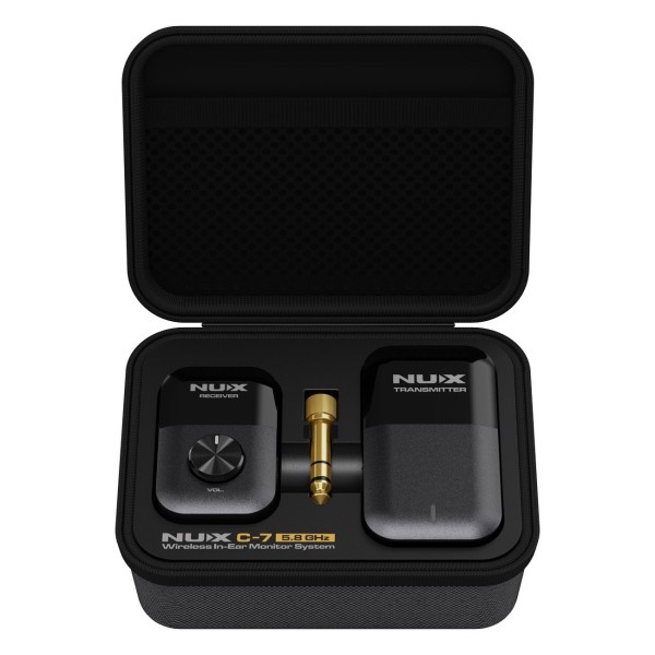 NUX C-7 Stereo Wireless In-Ear Monitor System - In Case