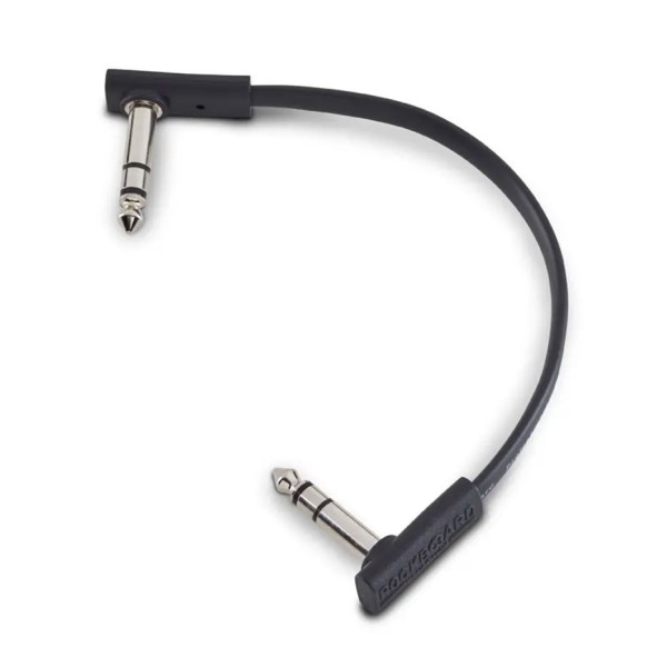 RockBoard Flat TRS Cable 15cm Black