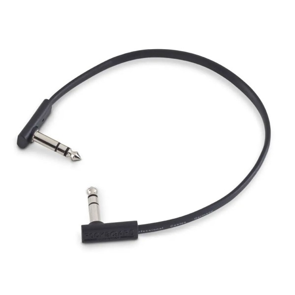 RockBoard Flat TRS Cable 30cm Black