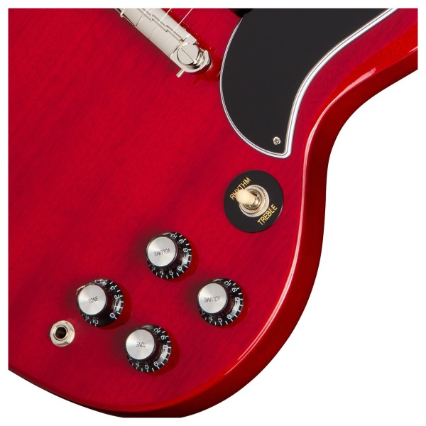Epiphone SG Special P-90, Cherry Red - controls