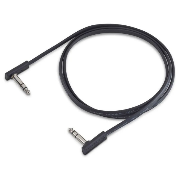 RockBoard Flat TRS Cable 120cm Black