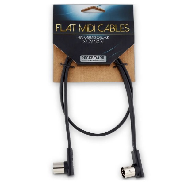 RockBoard Flat MIDI Cable 60cm Black