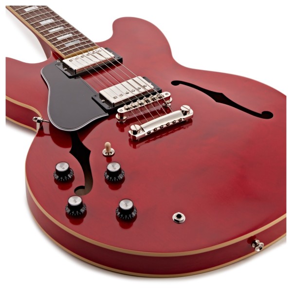 Epiphone 1962 ES-335 Reissue Left Handed, Sixties Cherry - lower bout