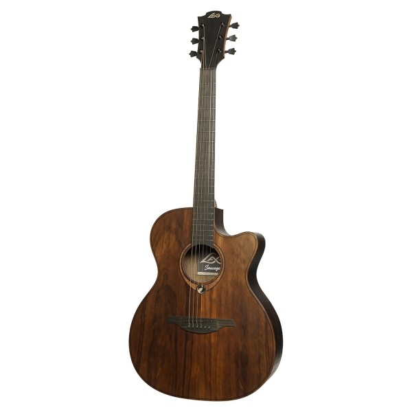 Lag Sauvage Auditorium Cutaway Electro Acoustic Natural With Gigbag