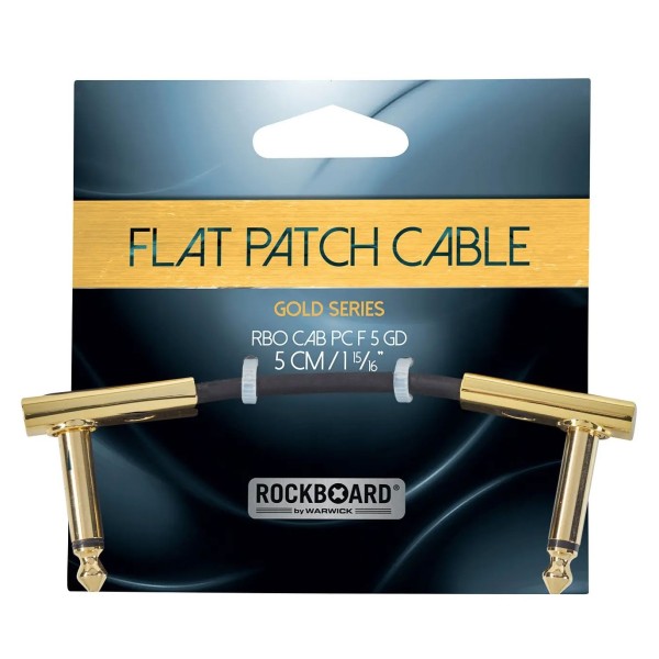 RockBoard Flat Patch Cable 5cm Gold - packaging
