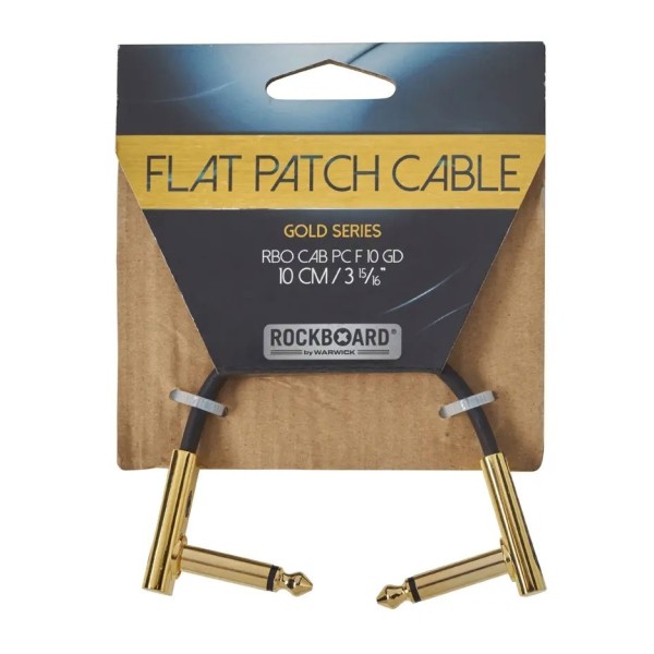RockBoard Flat Patch Cable 10cm Gold - packaging