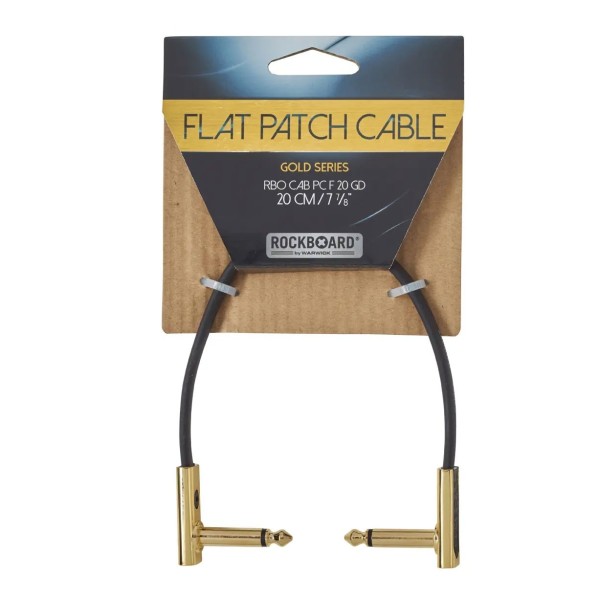 RockBoard Flat Patch Cable 20cm Gold - packaging
