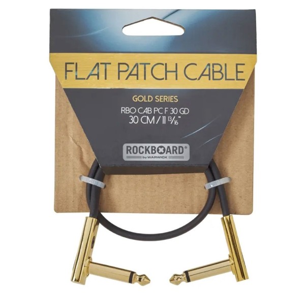 RockBoard Flat Patch Cable 30cm Gold - packaging