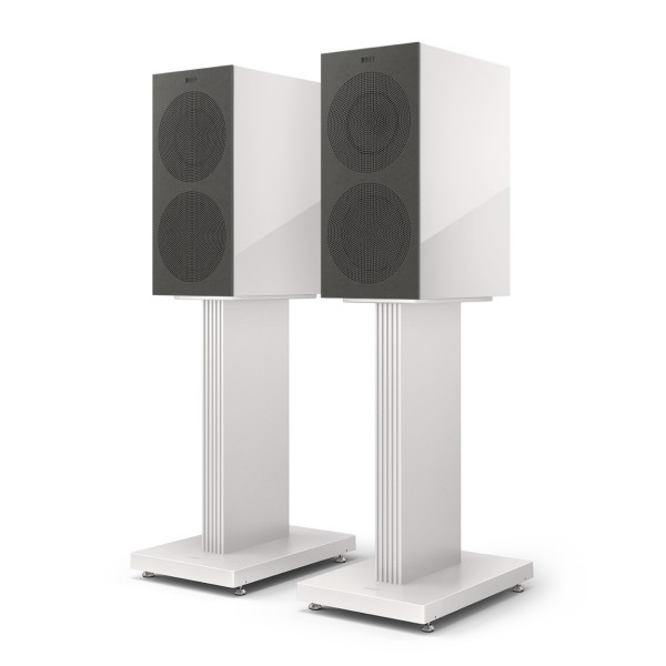 KEF R3 Meta Bookshelf Speakers (Pair), White Gloss (KEF S3 Stands not included)