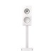 KEF R3 Meta Bookshelf Speakers (Pair), White Gloss front view (KEF S3 Stands not included)
