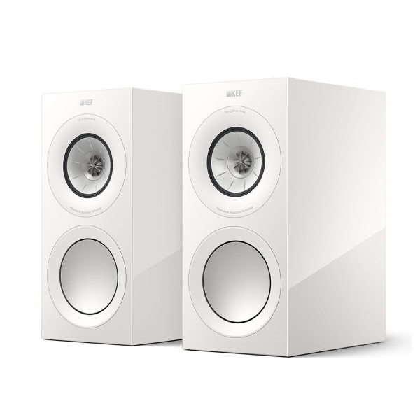 KEF R3 Meta Bookshelf Speakers (Pair), White Gloss