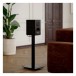 DALI Sonik 1 Bookshelf Speakers (Pair), Black Ash with Matching Stand - Lifestyle
