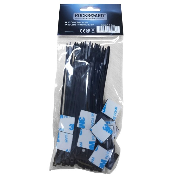 RockBoard Cable Tie Set with 3M Holder - packaging