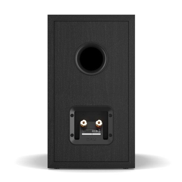 DALI Sonik 3 Bookshelf Speakers (Pair), Black Ash - Rear 