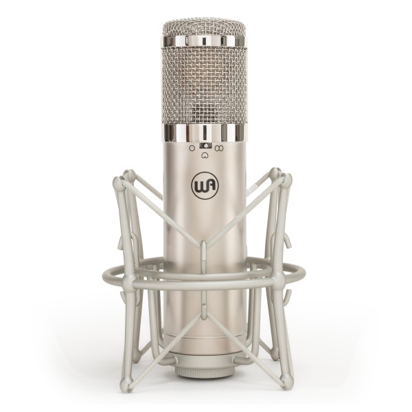 Warm Audio WA-47jr - FET Transformerless Condenser Microphone - Front with Mount