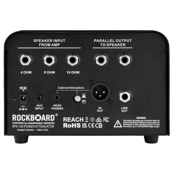 RockBoard Power Attenuator for Tube Amps 100W - back