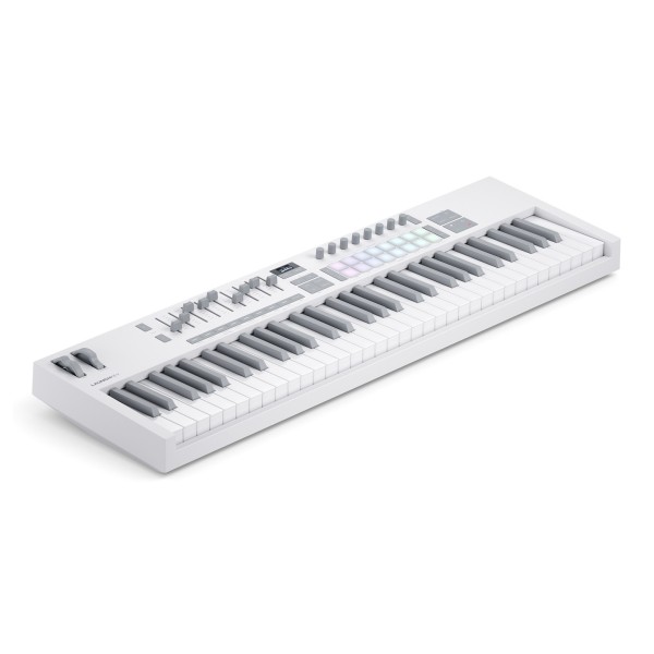 Novation Launchkey 61, White - Angled 2