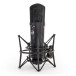Warm Audio WA-87jr, Black - Angled with Mount