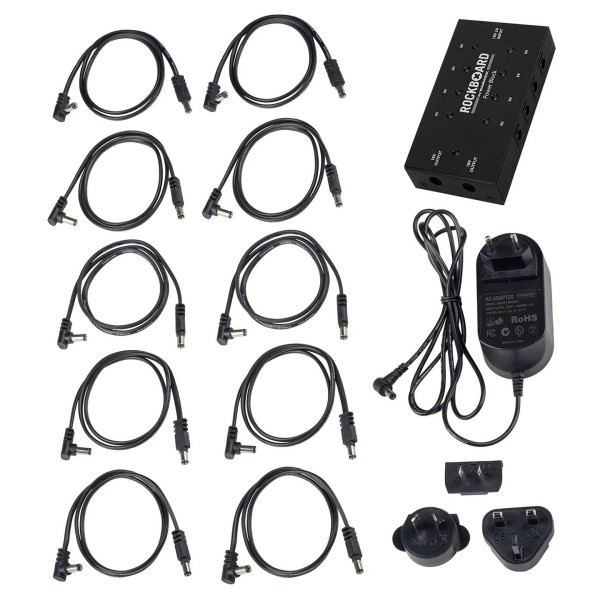 RockBoard Multi-Power Supply 9V-18V - complete set
