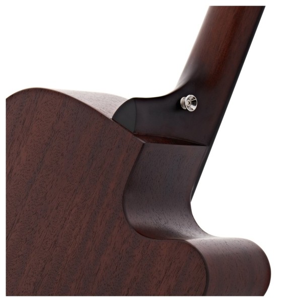 Tanglewood TWCRSFCE Crossroads Electro Acoustic Left Handed, Whiskey Burst - neck joint