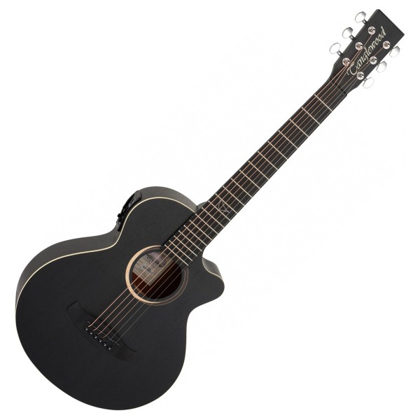 Tanglewood TB2CE Blackbird Travel Acoustic, Smokestack Black Satin