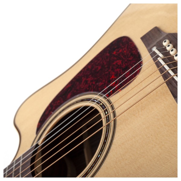 Takamine P5DC Dreadnought Electro Acoustic, Natural - bridge