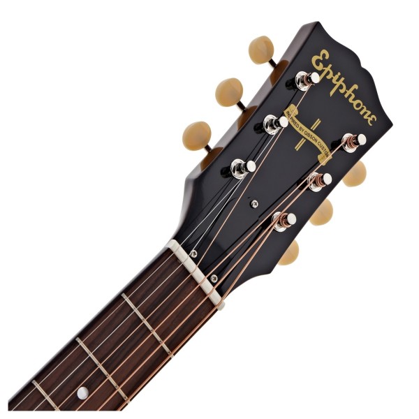 Epiphone 1942 Banner J-45 Reissue Left Handed, Vintage Sunburst - headstock