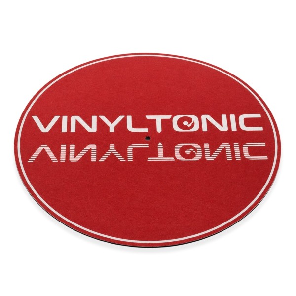 Vinyl Tonic Carbon Fibre Record Slipmat, Red - angle 