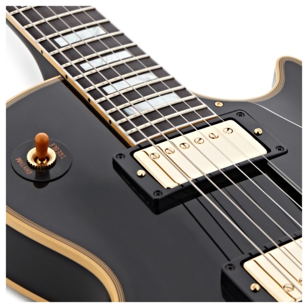 Gibson Custom 1957 Les Paul Custom Reissue 2-Pickup VOS, Ebony #751129 - neck pickup