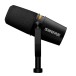 Shure MV7+ USB/XLR Podcast Microphone, Black - Side