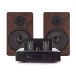 AVCOM Solid State Amplifier with Passive Speakers, Black