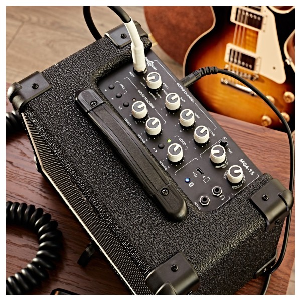 Guitar Modelling Amp with Drum Machine and Looper by Gear4music