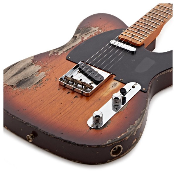 Fender Custom Shop 1952 Telecaster Super Heavy Relic, Faded Violin Burst - body