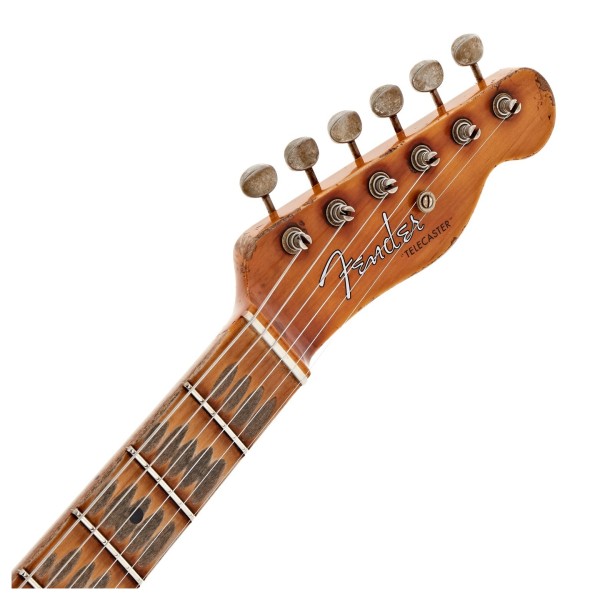 Fender Custom Shop 1952 Telecaster Super Heavy Relic, Faded Violin Burst - headstock