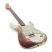 Fender Custom Shop 1961 Stratocaster Super Heavy Relic, Aged Olympic White over 3-Color Sunburst - angled shot