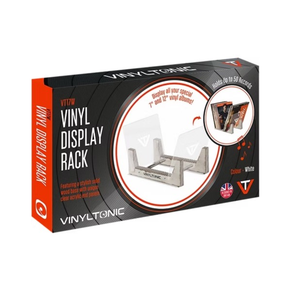Vinyl Tonic Vinyl Display Rack, White - box 