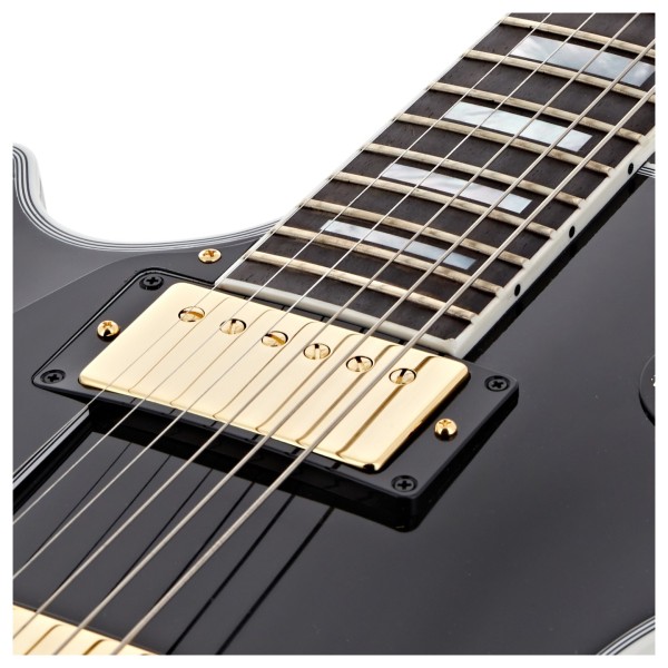 Gibson Custom Les Paul Custom Left Handed, Ebony #CS402843 - neck pickup