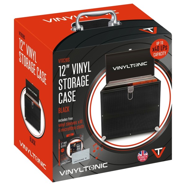 Vinyl Tonic Record Case with Cloth and Record Sleeves - Box