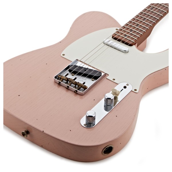 Fender Custom Shop Limited Edition Roasted Reverse '50s Telecaster Journeyman Relic, Aged Shell Pink - body