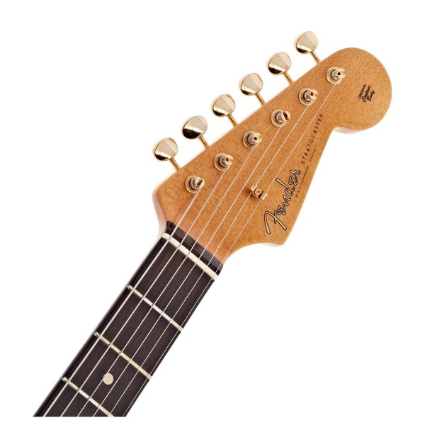 Fender Custom Shop Master Built by Yuriy Shishkov '60s Stratocaster Relic, Candy Apple Red - headstock
