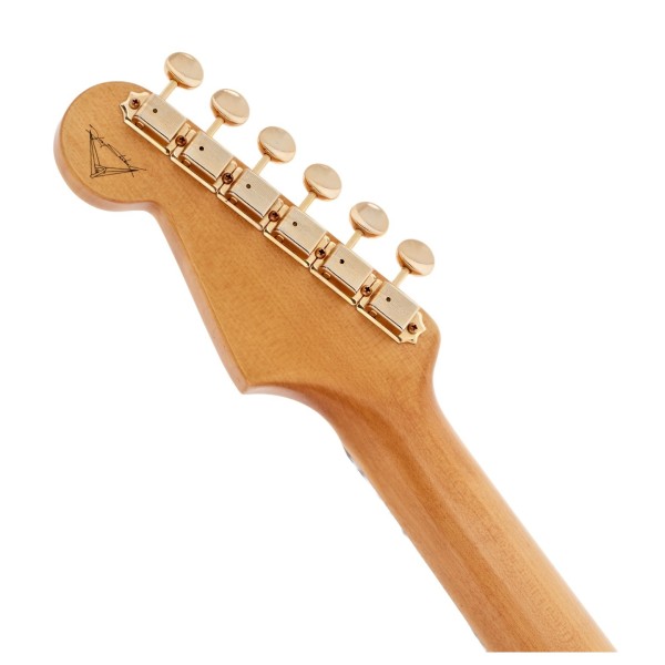 Fender Custom Shop Master Built by Yuriy Shishkov '60s Stratocaster Relic, Candy Apple Red - back of headstock