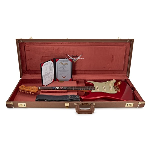 Fender Custom Shop Master Built by Yuriy Shishkov '60s Stratocaster Relic, Candy Apple Red - guitar in case
