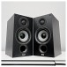 ELAC Debut B5.2 Vinyl Bookshelf Speaker (Pair), Black Ash - lifestyle