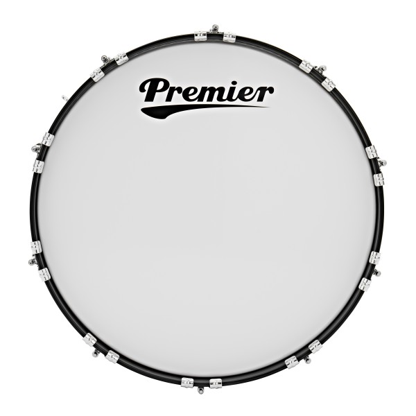 Premier Marching Parade Bass Drum 22” x 14” Bass Drum, White