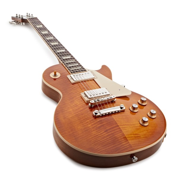 Gibson Les Paul Standard 60s Figured Top, Honey Amber #208650265 - angled shot