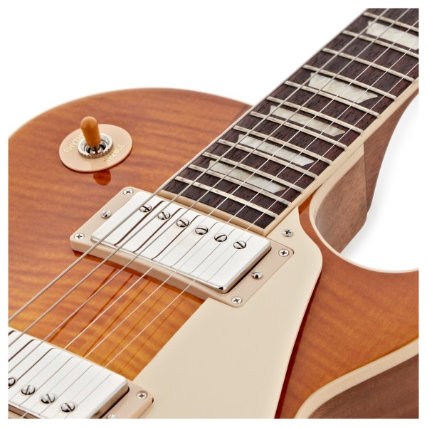 Gibson Les Paul Standard 60s Figured Top, Honey Amber #208650265 - upper frets