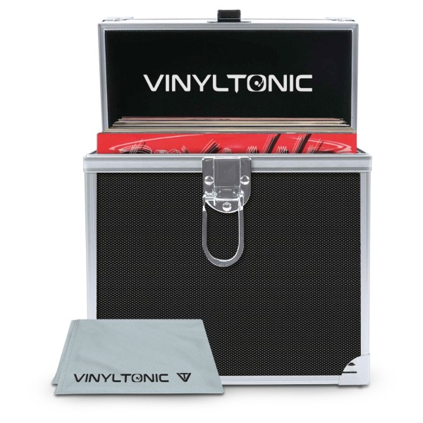 Vinyl Tonic 7" Vinyl Storage Case With Cloth, Black - Main