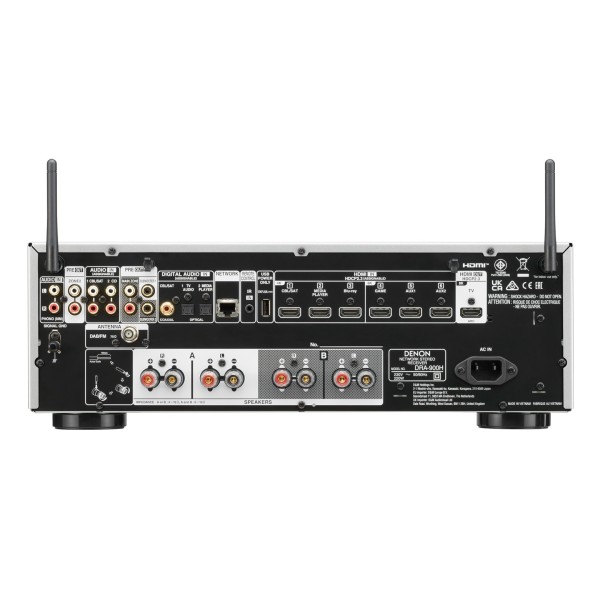 Denon DRA-900H 2 Channel AV Receiver, Silver - Remote